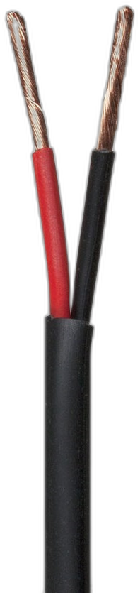2C Speaker Cable Black - Speaker Cable Round