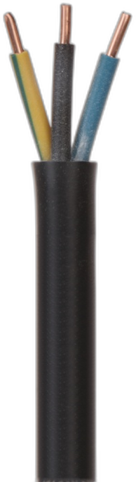 3 Core Solid Black - Multi-Core Cable | LANP CABLE manufacturer